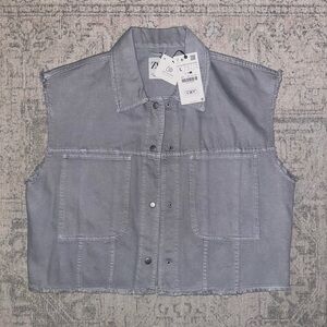 NWT Zara jean vest